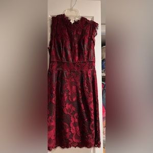 Forever 21 deep red lace dress